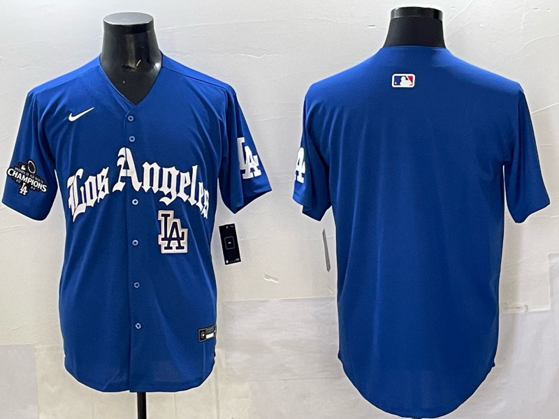 Men Los Angeles Dodgers Blank Blue 2025 Nike MLB Jersey style 002->los angeles dodgers->MLB Jersey